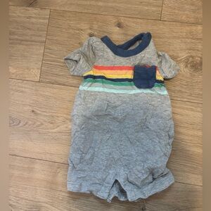 Baby Gap Striped Romper with Pocket